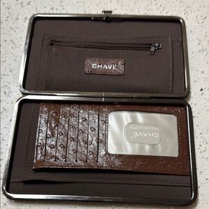 Chave Chocolate Brown Leather Card Holder